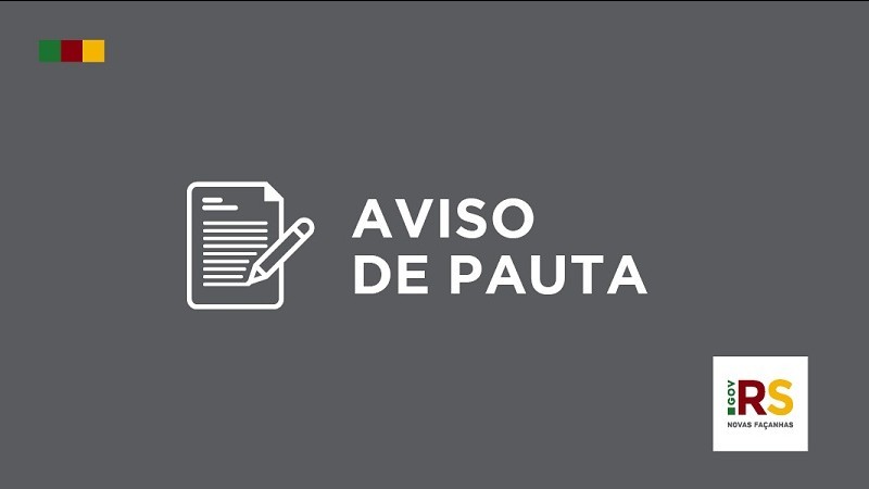 Ilustração aviso de pauta