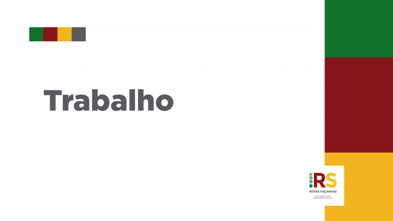 Imagem com o texto TRABALHO.