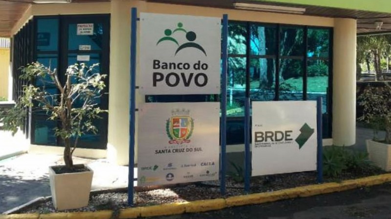 Fachada do Banco do Povo