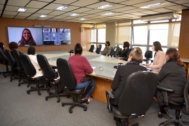 Participaram da reunião representantes do Ministério Público, Tribunal de Justiça, Polícia Civil, Brigada Militar, Defensoria Pública, Comitê EmfrenteMulher, Secretaria Estadual de Segurança Pública e Secretaria de Planejamento, Governança e Gestão.