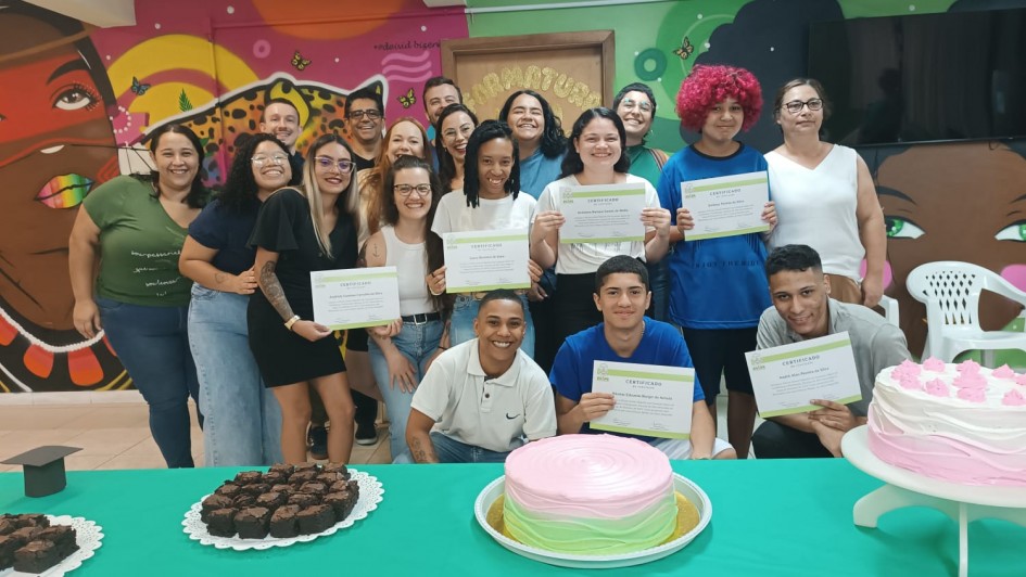 Alunos ganharam certificado de conclusão no curso de panificação