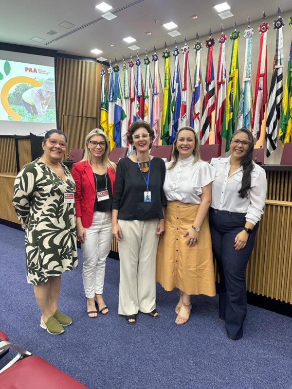 Encontro sobre o PAA teve a presença da secretária nacional de Segurança Alimentar e Nutricional, Lilian Rahal (ao centro).