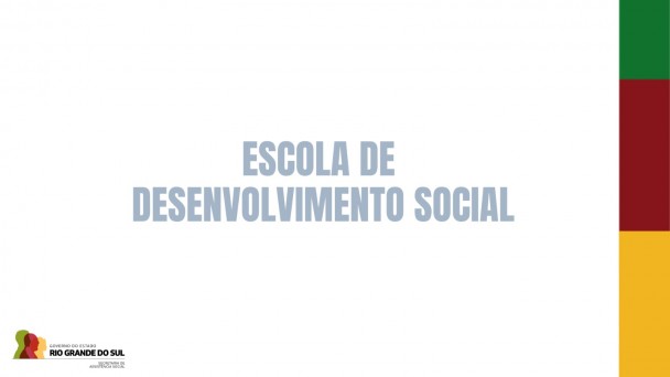 card branco onde está escrito escola de desenvolvimento social