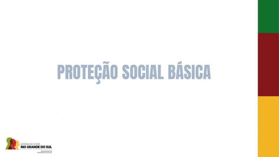 card com fundo braço escrito Proteção Social Básica