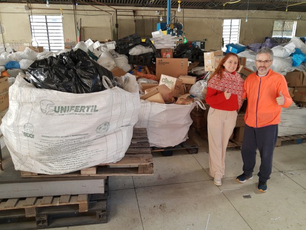 Foram recolhidos 1.558 kg em materiais recicláveis durante a Semana do Descarte