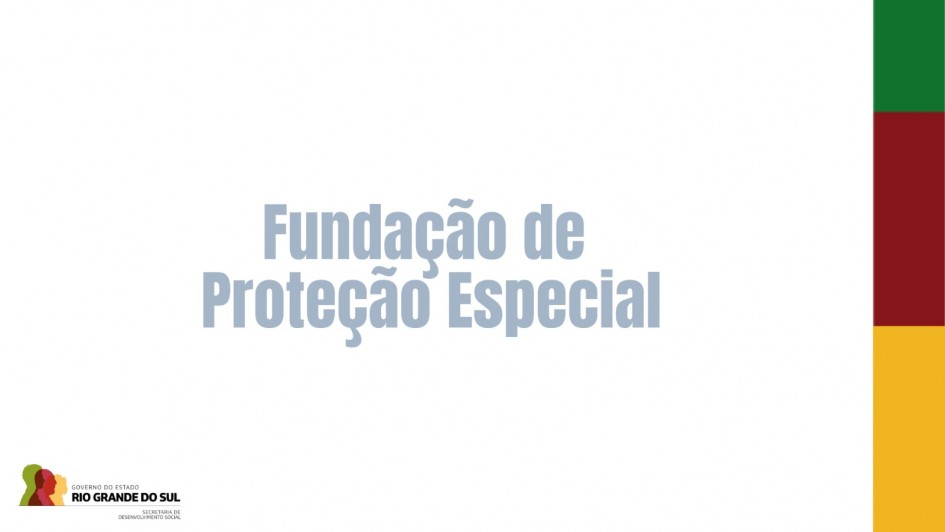 car branco escrito em preto Fundação de Proteção Especial