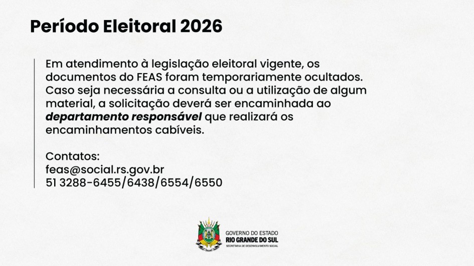 comunicado per&iacute;odo eleitoral